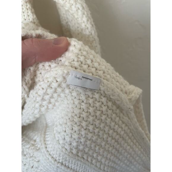 Madewell Classic Cable Knit Sweater Fisherman Minimalist Beachy Coastal Chunky S - Picture 9 of 9